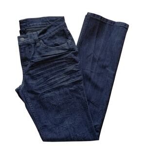 THE LIMITED Jeans Low Waist Straight Leg Crinkle DK Gray MAHK0778 '06 Size 6